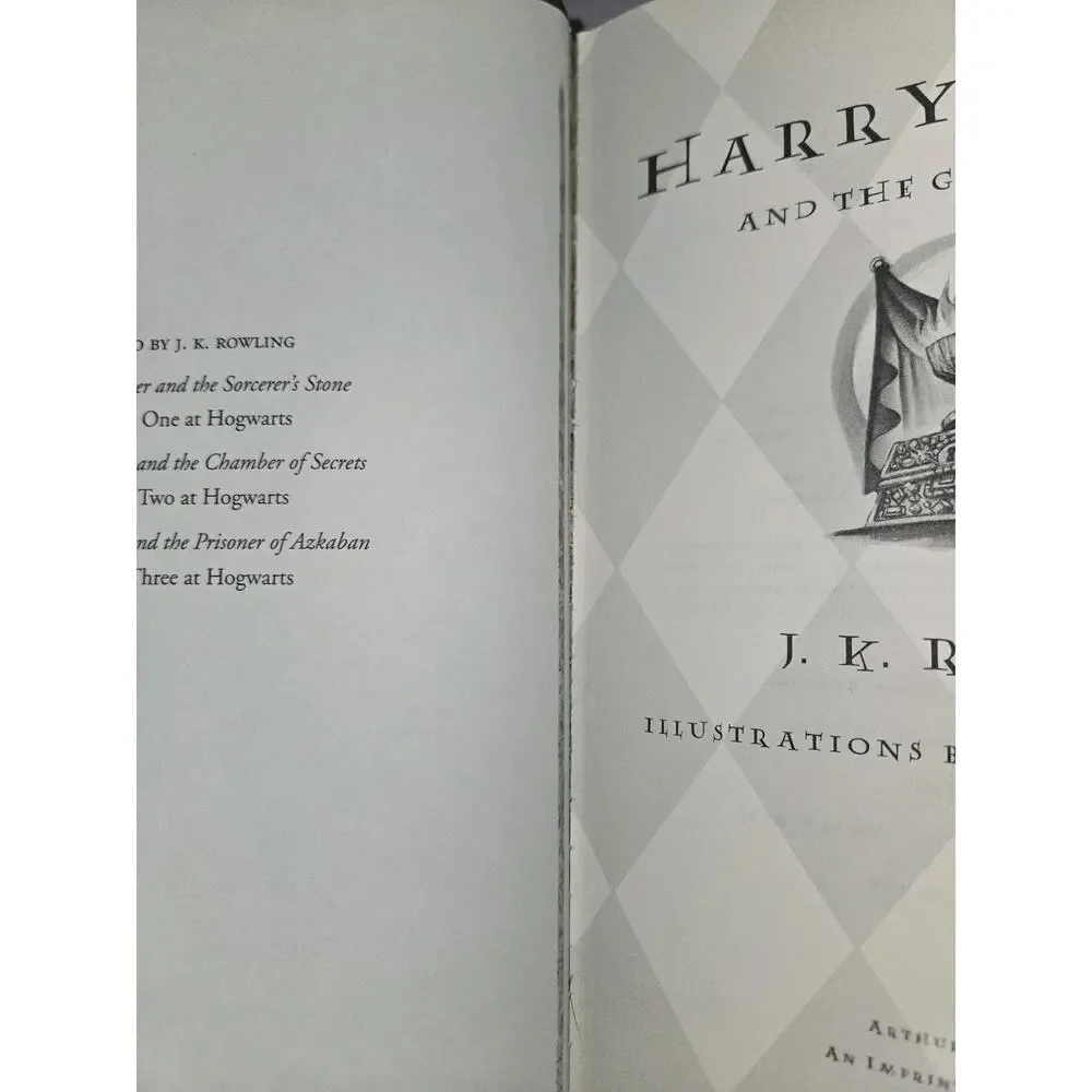 Harry Potter and the Goblet of Fire by J. K. Rowling 1st Editio(2000, Hardcover)